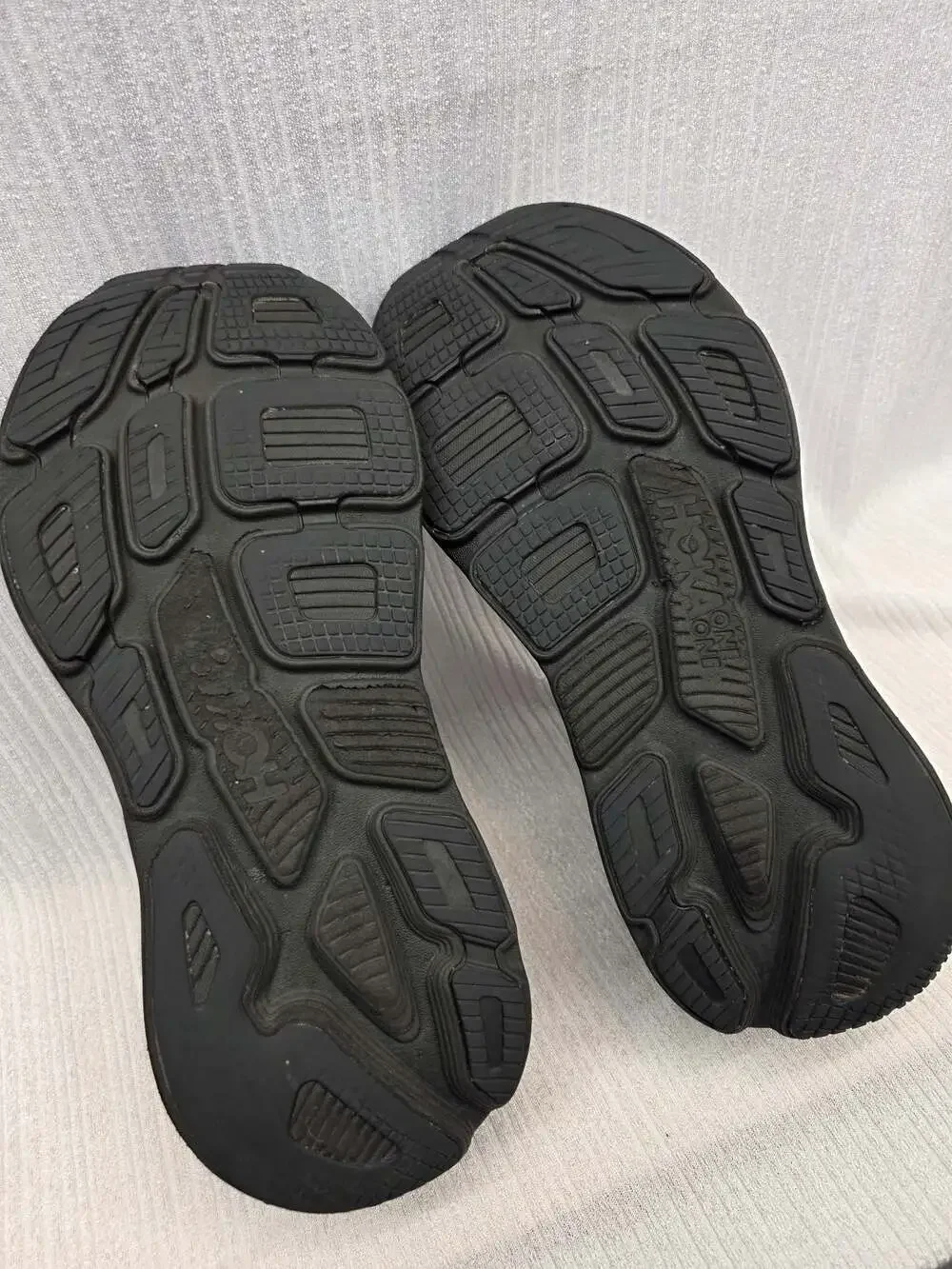HOKA One One M Bondi 7 Wide Black Running Shoes Sneakers Size 12.5 2E